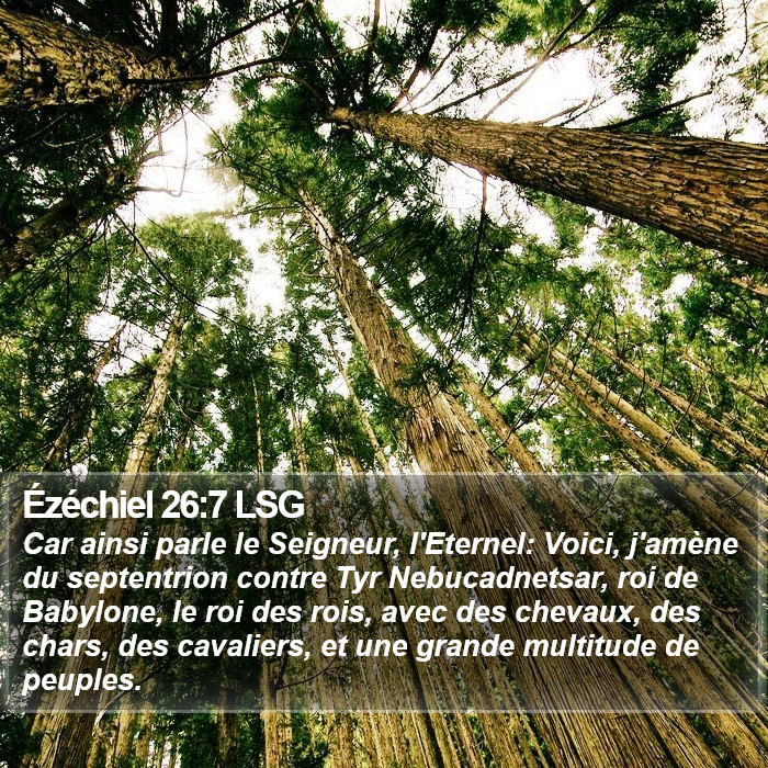 Ézéchiel 26:7 LSG Bible Study