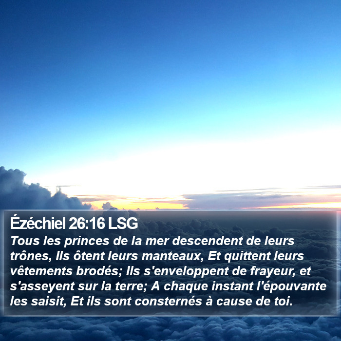 Ézéchiel 26:16 LSG Bible Study