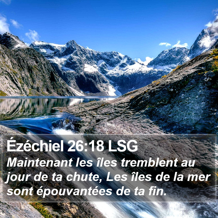 Ézéchiel 26:18 LSG Bible Study