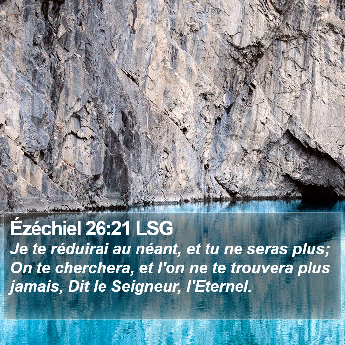 Ézéchiel 26:21 LSG Bible Study