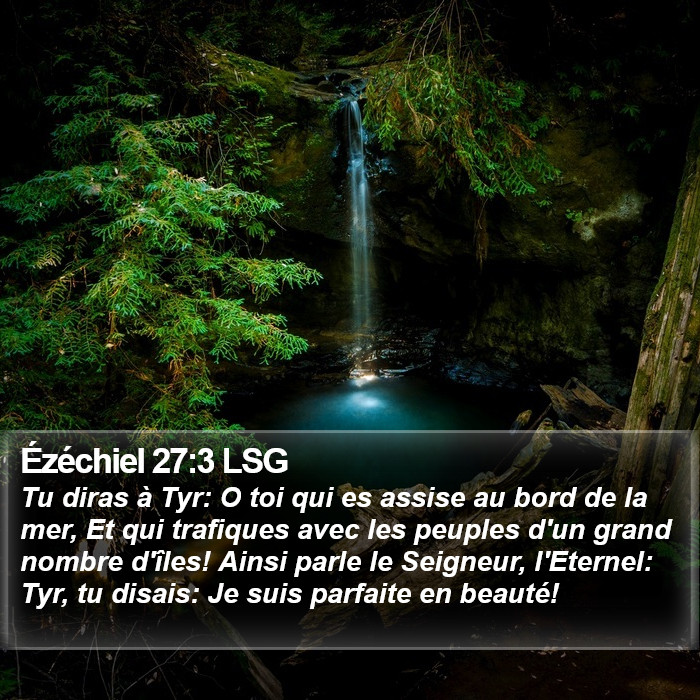 Ézéchiel 27:3 LSG Bible Study
