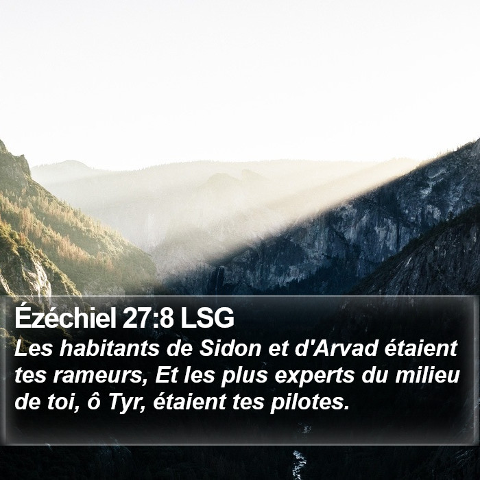 Ézéchiel 27:8 LSG Bible Study