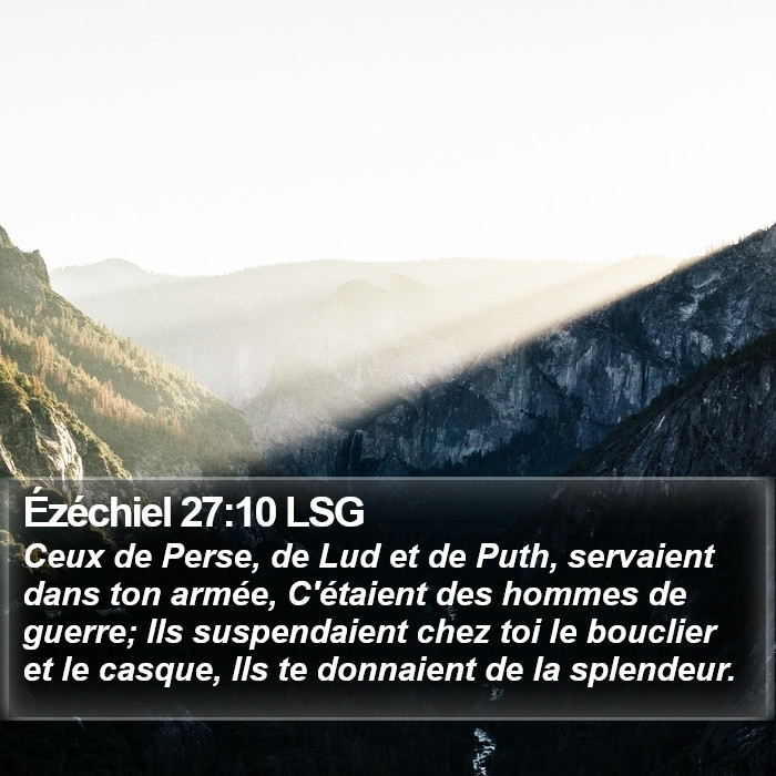 Ézéchiel 27:10 LSG Bible Study