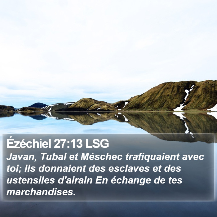 Ézéchiel 27:13 LSG Bible Study
