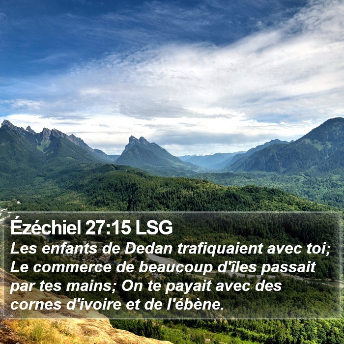 Ézéchiel 27:15 LSG Bible Study