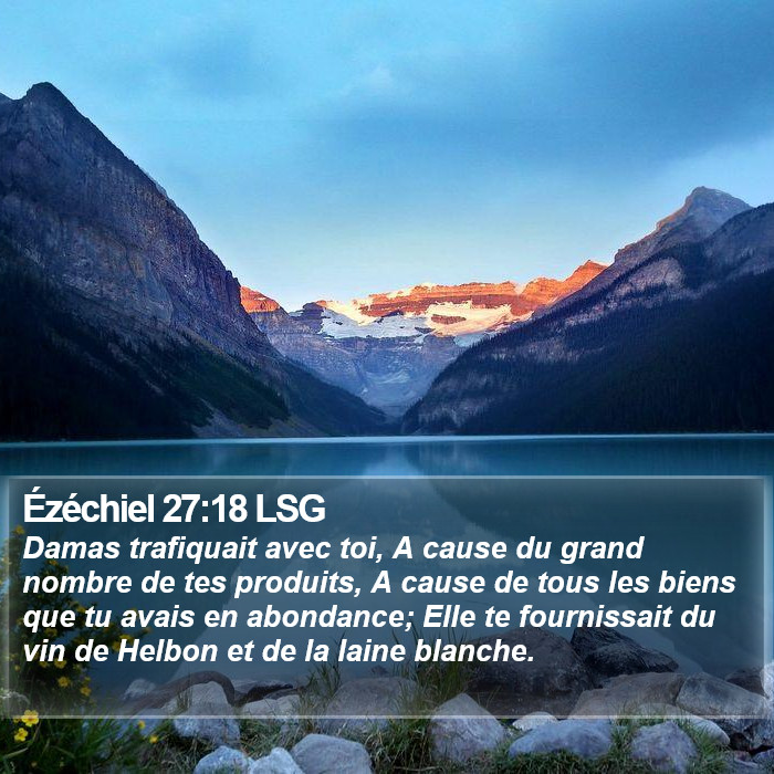 Ézéchiel 27:18 LSG Bible Study