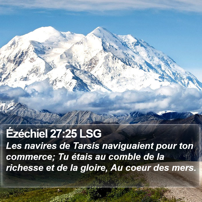 Ézéchiel 27:25 LSG Bible Study