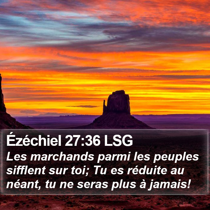 Ézéchiel 27:36 LSG Bible Study