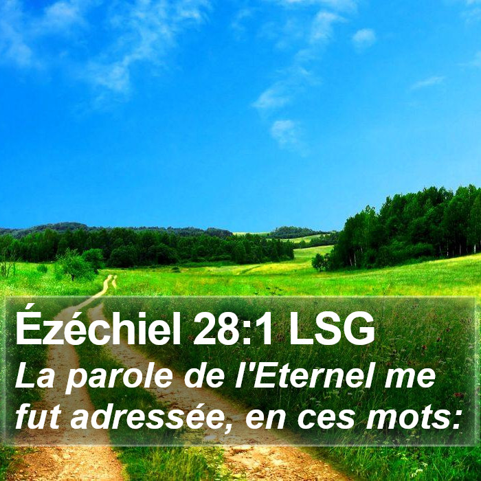 Ézéchiel 28:1 LSG Bible Study