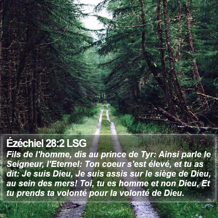 Ézéchiel 28:2 LSG Bible Study