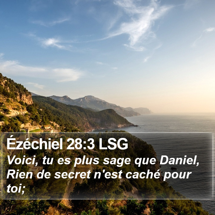 Ézéchiel 28:3 LSG Bible Study