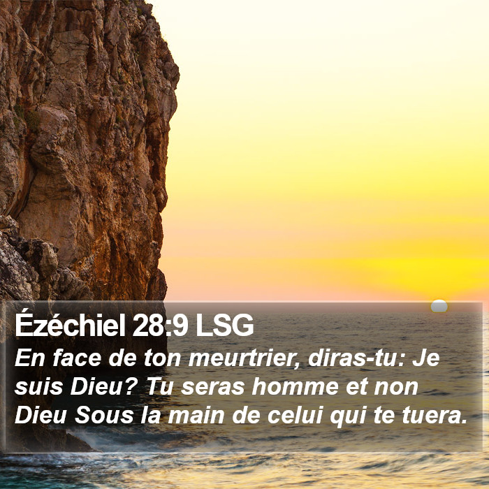 Ézéchiel 28:9 LSG Bible Study