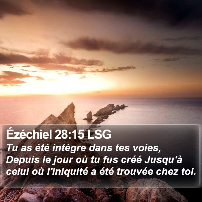 Ézéchiel 28:15 LSG Bible Study