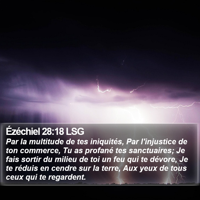 Ézéchiel 28:18 LSG Bible Study