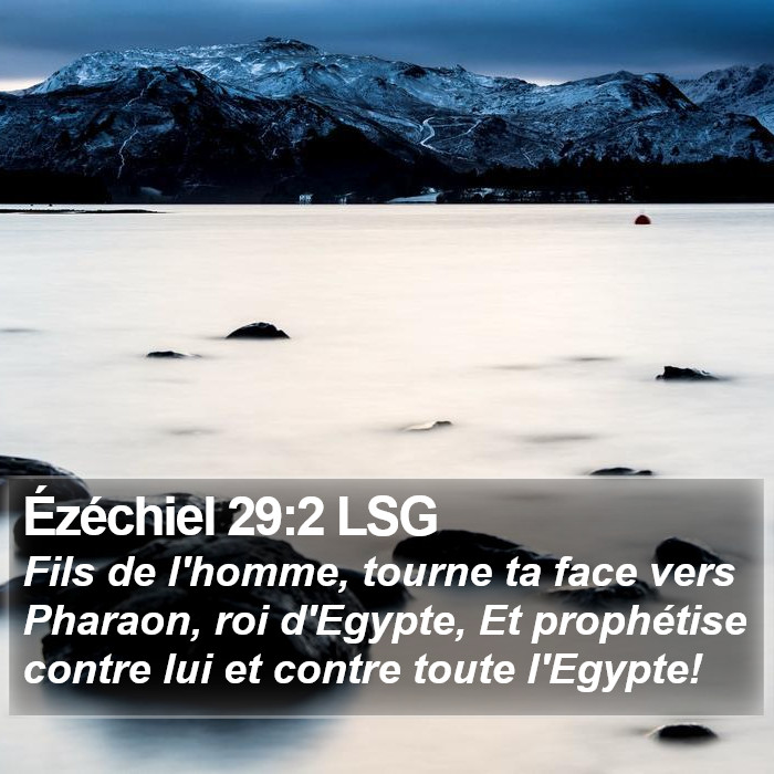 Ézéchiel 29:2 LSG Bible Study