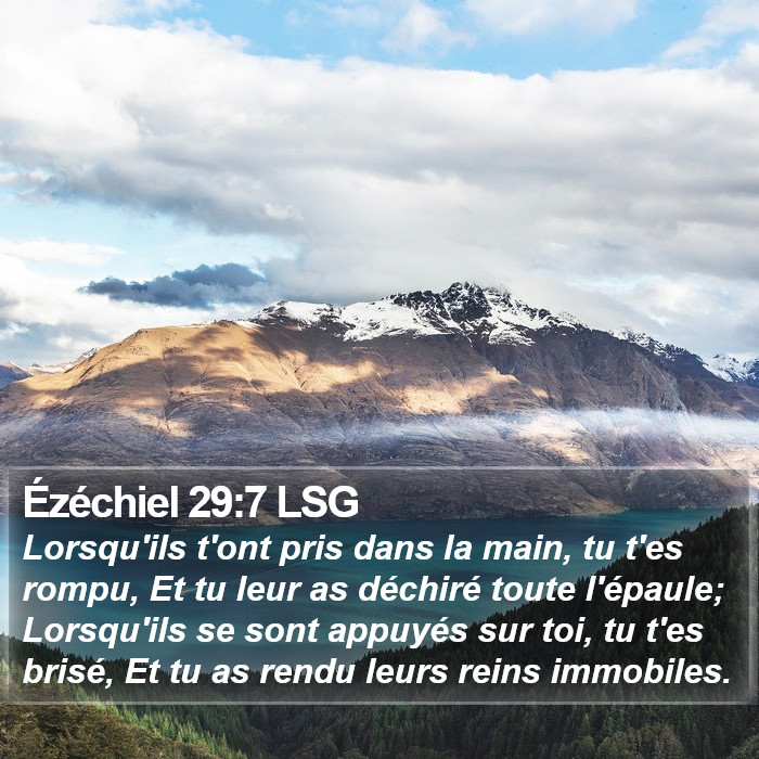 Ézéchiel 29:7 LSG Bible Study