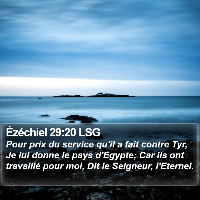 Ézéchiel 29:20 LSG Bible Study