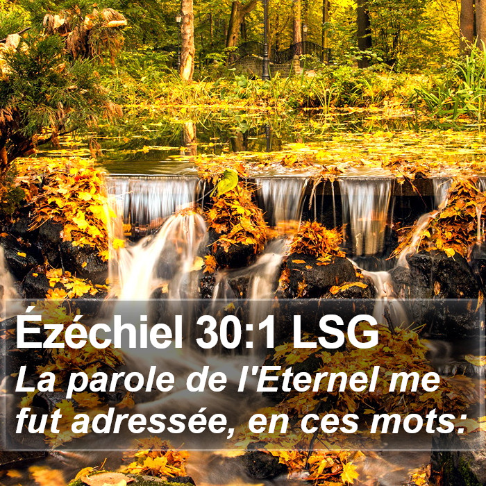 Ézéchiel 30:1 LSG Bible Study