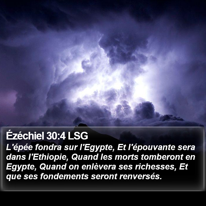 Ézéchiel 30:4 LSG Bible Study