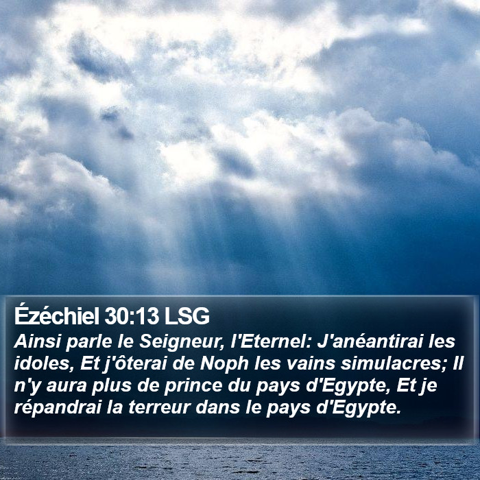 Ézéchiel 30:13 LSG Bible Study