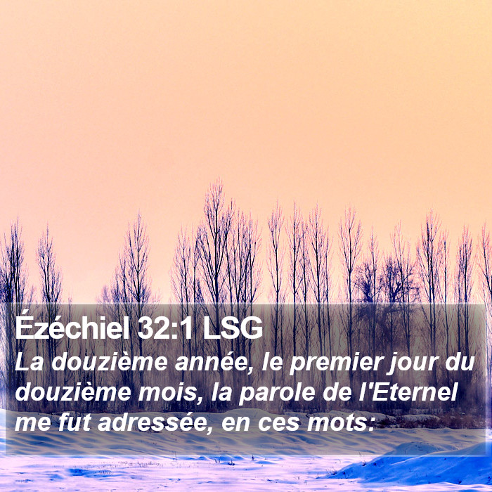Ézéchiel 32:1 LSG Bible Study