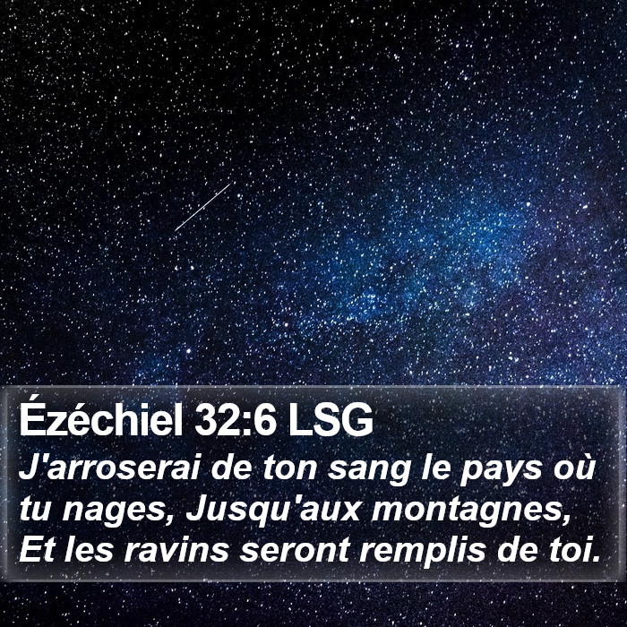 Ézéchiel 32:6 LSG Bible Study
