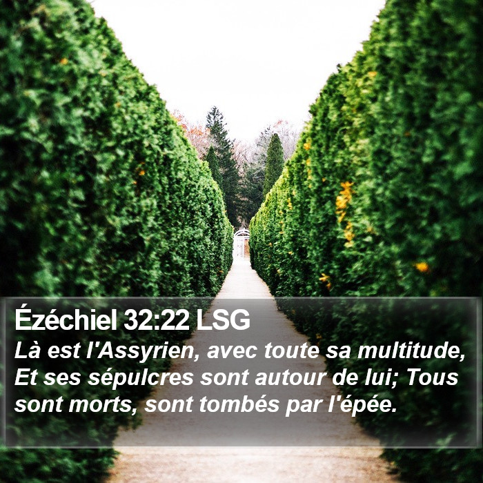 Ézéchiel 32:22 LSG Bible Study