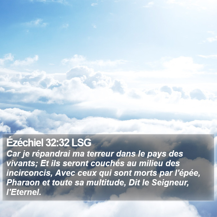 Ézéchiel 32:32 LSG Bible Study