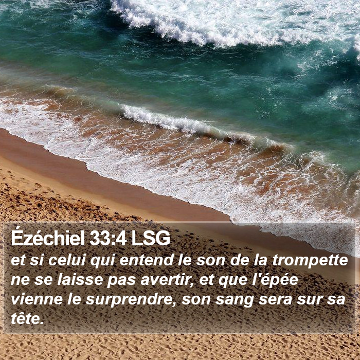 Ézéchiel 33:4 LSG Bible Study