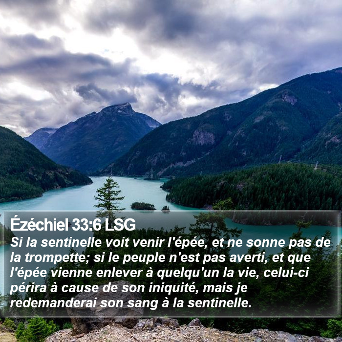 Ézéchiel 33:6 LSG Bible Study