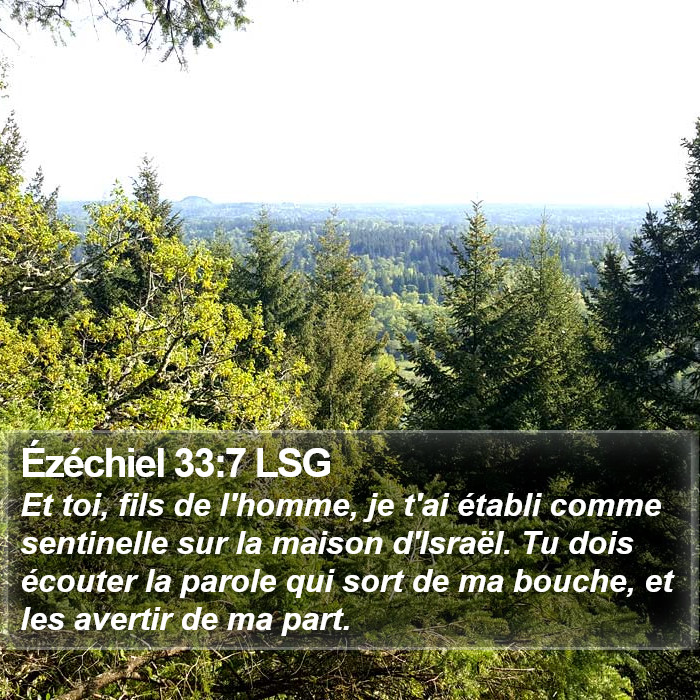 Ézéchiel 33:7 LSG Bible Study