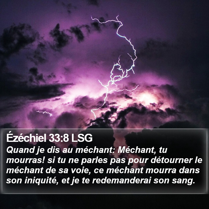 Ézéchiel 33:8 LSG Bible Study