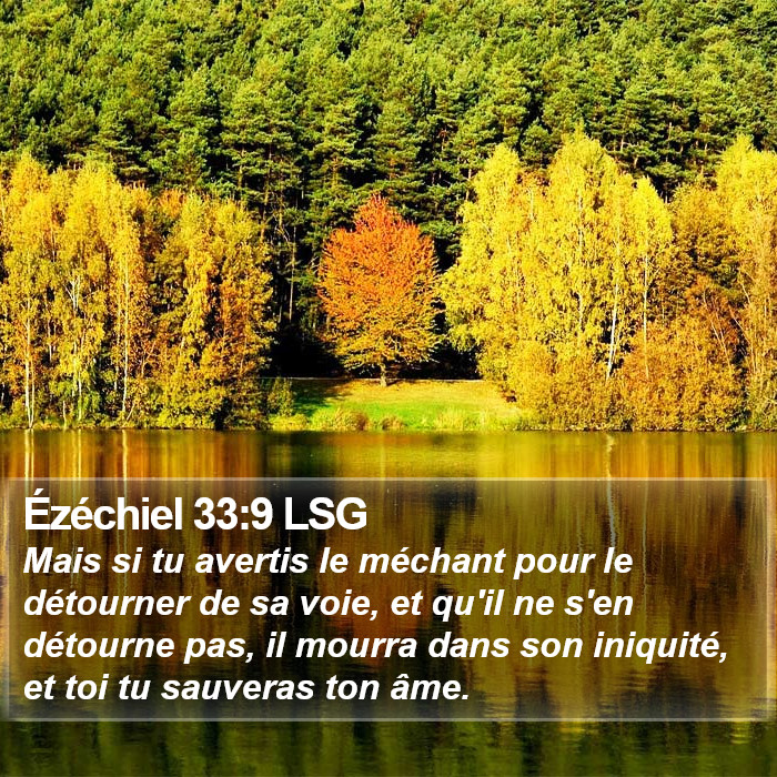 Ézéchiel 33:9 LSG Bible Study