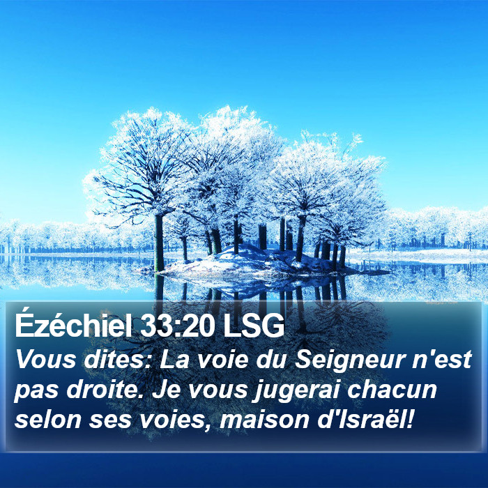 Ézéchiel 33:20 LSG Bible Study