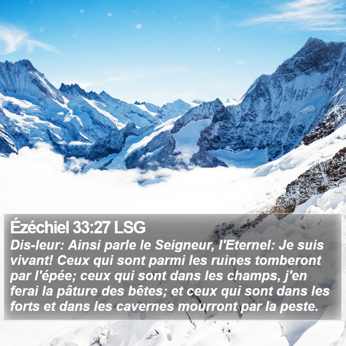 Ézéchiel 33:27 LSG Bible Study