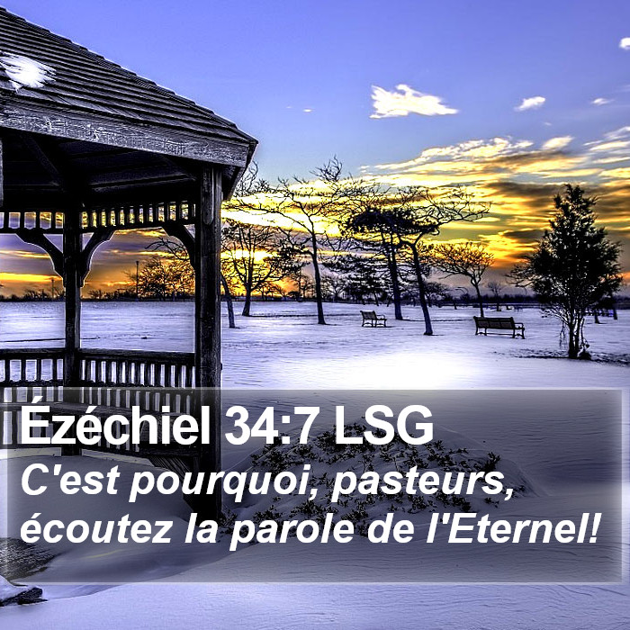 Ézéchiel 34:7 LSG Bible Study