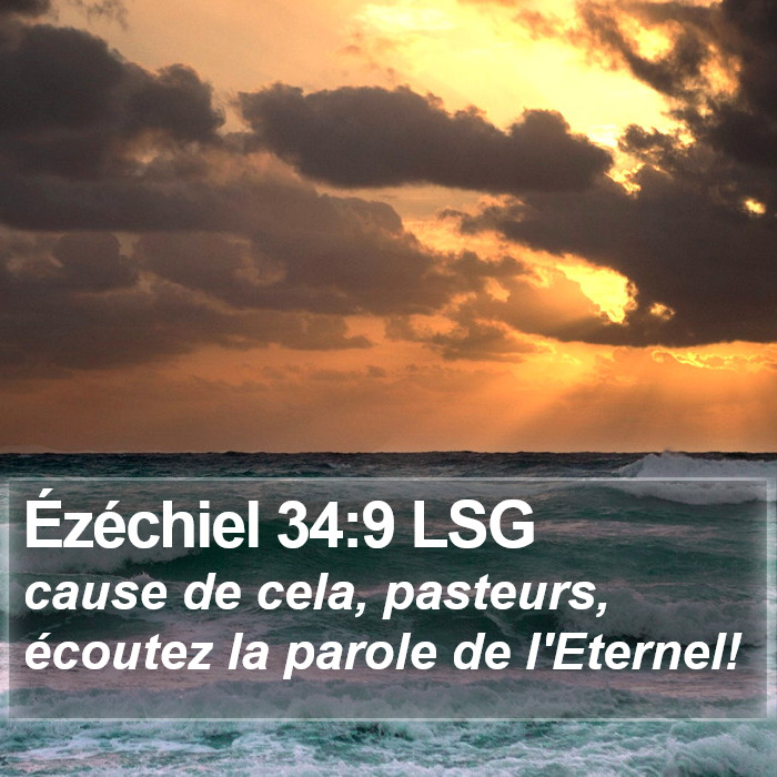 Ézéchiel 34:9 LSG Bible Study