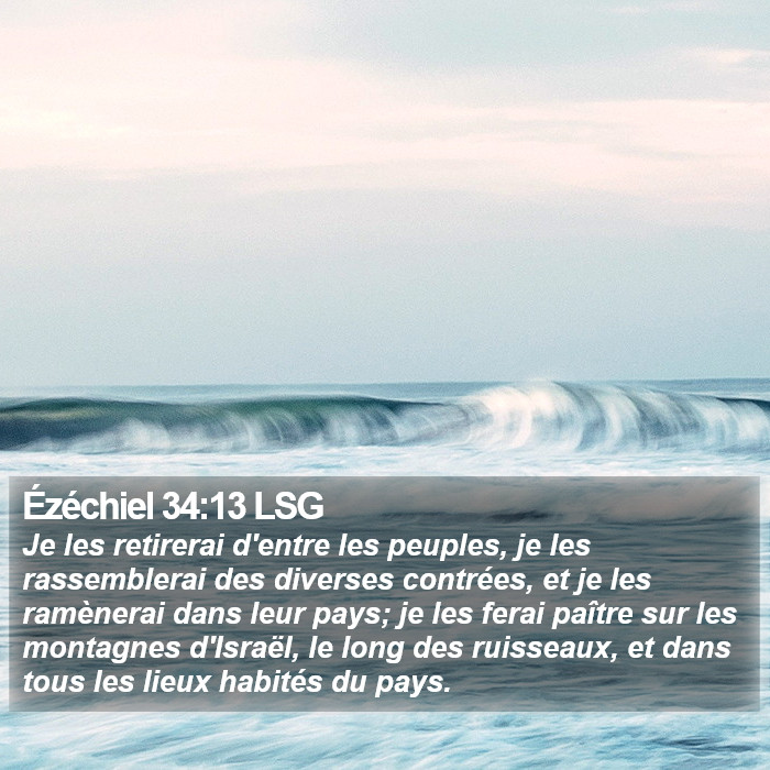 Ézéchiel 34:13 LSG Bible Study