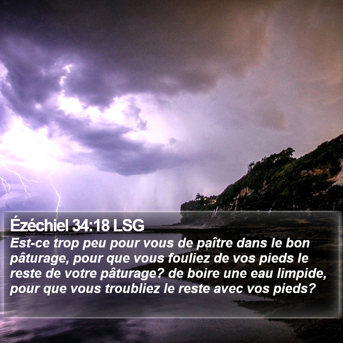 Ézéchiel 34:18 LSG Bible Study