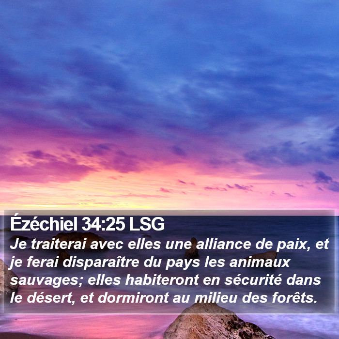 Ézéchiel 34:25 LSG Bible Study