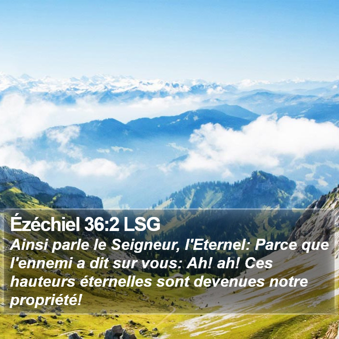 Ézéchiel 36:2 LSG Bible Study