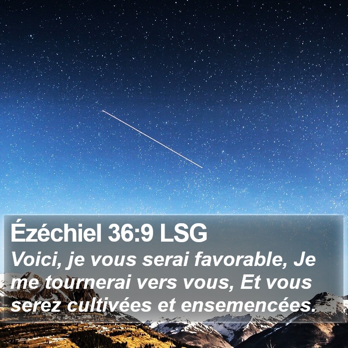 Ézéchiel 36:9 LSG Bible Study