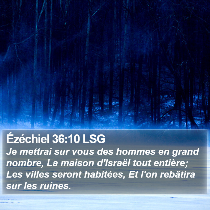 Ézéchiel 36:10 LSG Bible Study