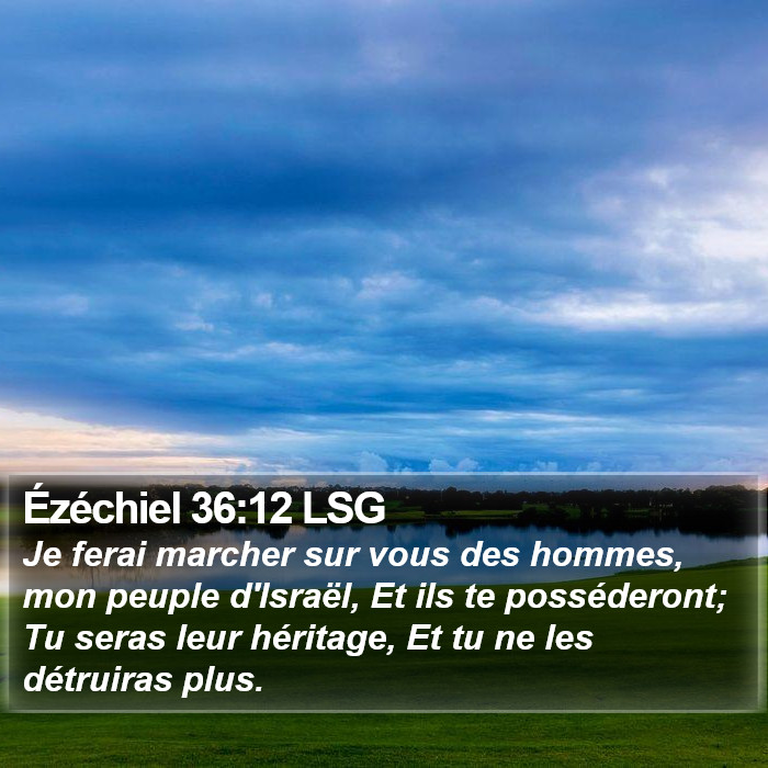 Ézéchiel 36:12 LSG Bible Study