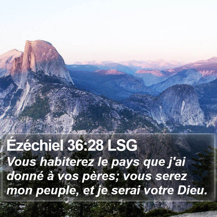 Ézéchiel 36:28 LSG Bible Study