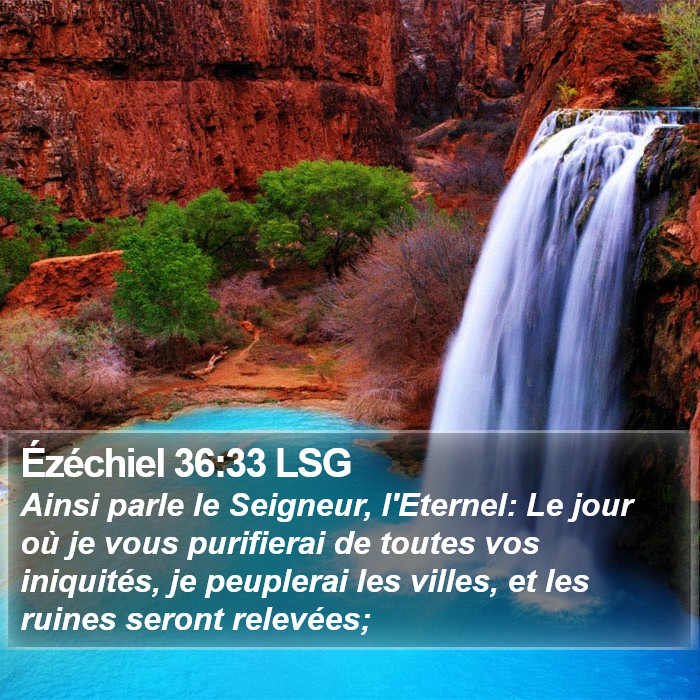 Ézéchiel 36:33 LSG Bible Study