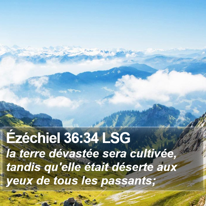 Ézéchiel 36:34 LSG Bible Study