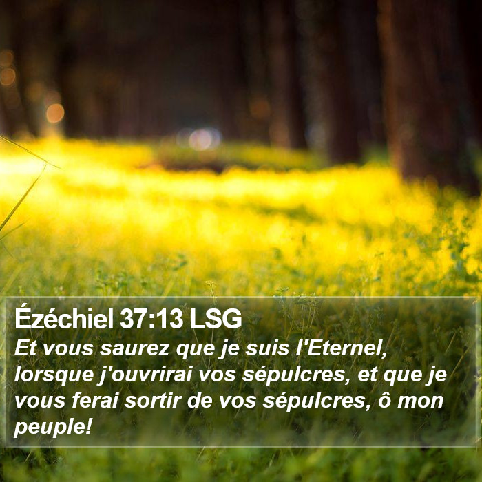 Ézéchiel 37:13 LSG Bible Study