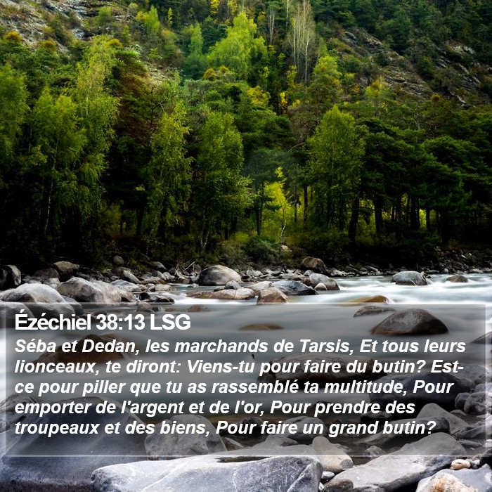 Ézéchiel 38:13 LSG Bible Study