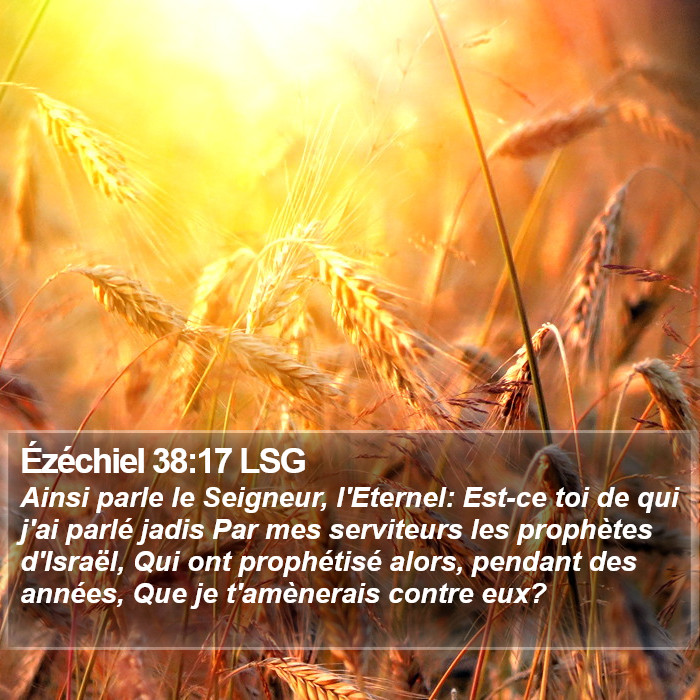 Ézéchiel 38:17 LSG Bible Study